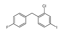 2-chloro-1-[(4-fluorophenyl)methyl]-4-iodobenzene Structure