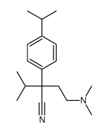 2-[2-(dimethylamino)ethyl]-3-methyl-2-(4-propan-2-ylphenyl)butanenitrile Structure