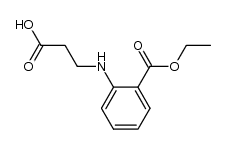 N-(2-ethoxycarboxyphenyl)-β-alanine Structure