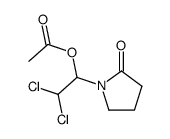 2,2-dichloro-1-(2-oxopyrrolidin-1-yl)ethyl acetate Structure