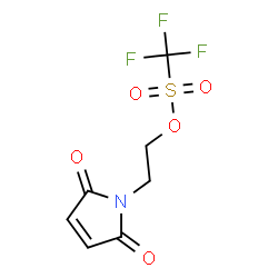 Methanesulfonic acid, trifluoro-, 2-(2,5-dihydro-2,5-dioxo-1H-pyrrol-1-yl)ethyl ester结构式