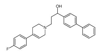 3-[4-(4-fluorophenyl)-3,6-dihydro-2H-pyridin-1-yl]-1-(4-phenylphenyl)propan-1-ol Structure