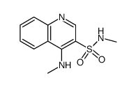 4-methylamino-N-methyl-3-quinolinesulfonamide Structure