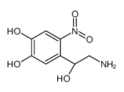 4-[(1R)-2-amino-1-hydroxyethyl]-5-nitrobenzene-1,2-diol Structure