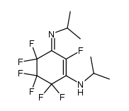 2,4,4,5,5,6,6-Heptafluor-1-isopropylamino-3-isopropylimino-cyclohexen Structure
