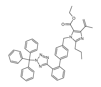 Dehydro N2-Triphenylmethyl Olmesartan Ethyl Ester Structure