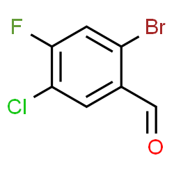 2-溴-5-氯-4-氟苯甲醛结构式