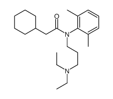 2-cyclohexyl-N-[3-(diethylamino)propyl]-N-(2,6-dimethylphenyl)acetamide structure