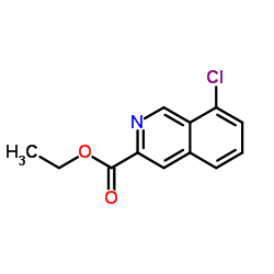 Ethyl 8-chloro-3-isoquinolinecarboxylate structure