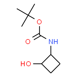 (2-羟基环丁基)氨基甲酸叔丁酯结构式