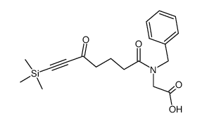 N-benzyl-N-(7-(trimethylsilyl)-5-oxohept-6-yn-1-oyl)glycine结构式