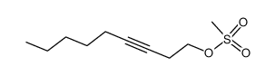 non-3-yn-1-yl methanesulfonate Structure