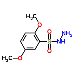 2,5-Dimethoxybenzenesulfonohydrazide结构式