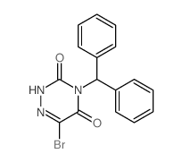 4-benzhydryl-6-bromo-2H-1,2,4-triazine-3,5-dione Structure