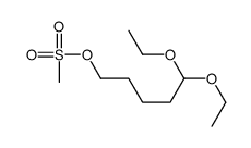 5,5-二乙氧基-1-(甲基磺酰氧基)戊烷结构式