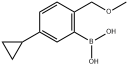 3-Cyclopropyl-6-(methoxymethyl)phenylboronic acid structure