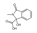 1H-Isoindole-1-carboxylic acid,2,3-dihydro-1-hydroxy-2-methyl-3-oxo- Structure