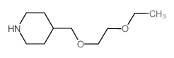 4-[(2-Ethoxyethoxy)methyl]piperidine结构式