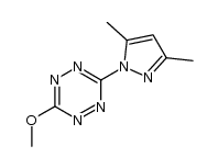 3-(3,5-dimethyl-1H-pyrazol-1-yl)-6-methoxy-1,2,4,5-tetrazine Structure