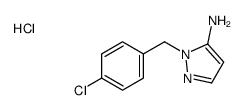 1-(4-氯苄基)-1H-吡唑-5-胺盐酸盐结构式