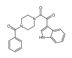 1-(4-benzoylpiperazin-1-yl)-2-(1H-indol-3-yl)ethane-1,2-dione Structure