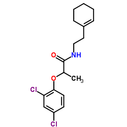 N-[2-(1-Cyclohexen-1-yl)ethyl]-2-(2,4-dichlorophenoxy)propanamide结构式