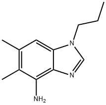 5,6-dimethyl-1-propyl-1h-1,3-benzimidazol-4-amine结构式