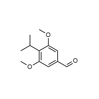 4-异丙基-3,5-二甲氧基苯甲醛结构式