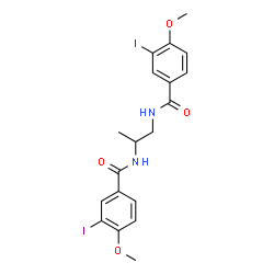 N,N'-1,2-Propanediylbis(3-iodo-4-methoxybenzamide) Structure