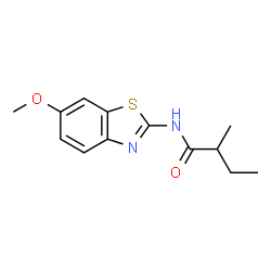 N-(6-Methoxy-1,3-benzothiazol-2-yl)-2-methylbutanamide structure