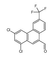 1,3-dichloro-6-(trifluoromethyl)phenanthren-9-carboxaldehyde Structure