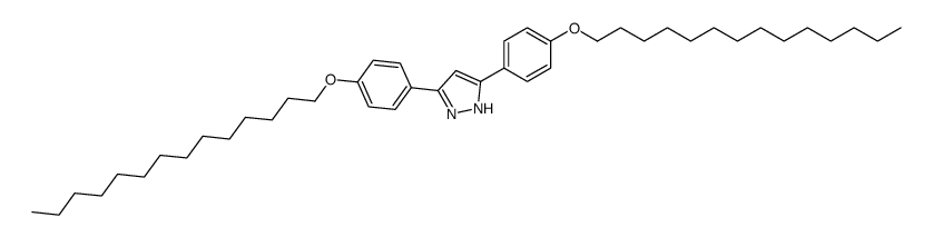 3,5-bis(4-tetradecoxyphenyl)-1H-pyrazole结构式