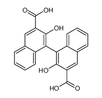 2,2'-Dihydroxy-1,1'-binaphthalene-3,3'-dicarboxylic acid结构式