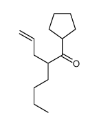 1-cyclopentyl-2-prop-2-enylhexan-1-one Structure