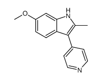 4-(2'-methyl-6'-methoxy-3'-indolyl)-pyridine Structure