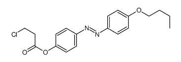 [4-[(4-butoxyphenyl)diazenyl]phenyl] 3-chloropropanoate结构式