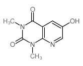 6-Hydroxy-1,3-dimethylpyrido(2,3-d)pyrimidine-2,4(1H,3H)-dione结构式