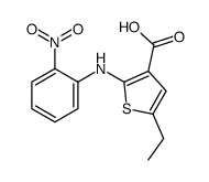 5-ethyl-2-(2-nitroanilino)thiophene-3-carboxylic acid Structure