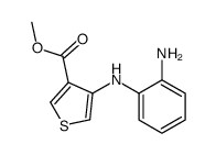 methyl 4-(2-aminoanilino)thiophene-3-carboxylate结构式