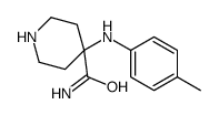 4-(4-methylanilino)piperidine-4-carboxamide Structure