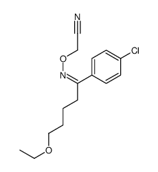 2-[[1-(4-chlorophenyl)-5-ethoxypentylidene]amino]oxyacetonitrile Structure