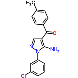 (5-AMINO-1-(3-CHLOROPHENYL)-1H-PYRAZOL-4-YL)(P-TOLYL)METHANONE picture