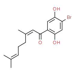 (Z)-1-(4-Bromo-2,5-dihydroxyphenyl)-3,7-dimethyl-2,6-octadien-1-one Structure