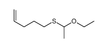 5-(1-ethoxyethylsulfanyl)pent-1-ene结构式