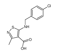 5-(4-Chloro-benzylamino)-3-methyl-isothiazole-4-carboxylic acid结构式