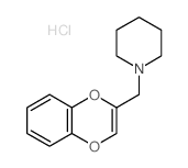 Piperidine,1-(1,4-benzodioxin-2-ylmethyl)-, hydrochloride (1:1)结构式