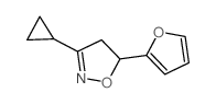 3-cyclopropyl-5-(2-furyl)-4,5-dihydrooxazole picture