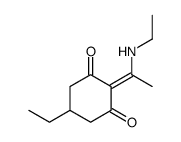 5-ethyl-2-[1-(ethylamino)ethylidene]cyclohexane-1,3-dione结构式