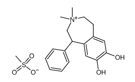 7,8-dihydroxy-3,3-dimethyl-1-phenyl-2,3,4,5-tetrahydro-1H-3-benzazepinium methanesulfonate结构式