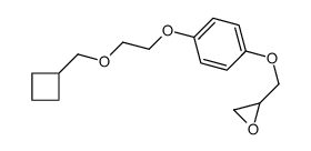 2-[[4-[2-(cyclobutylmethoxy)ethoxy]phenoxy]methyl]oxirane Structure